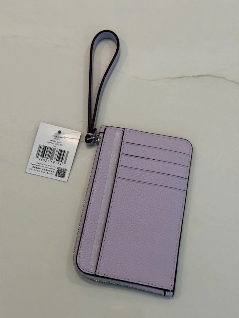kate spade pastel lavender leather wristlet with strap - Picture 3 of 6